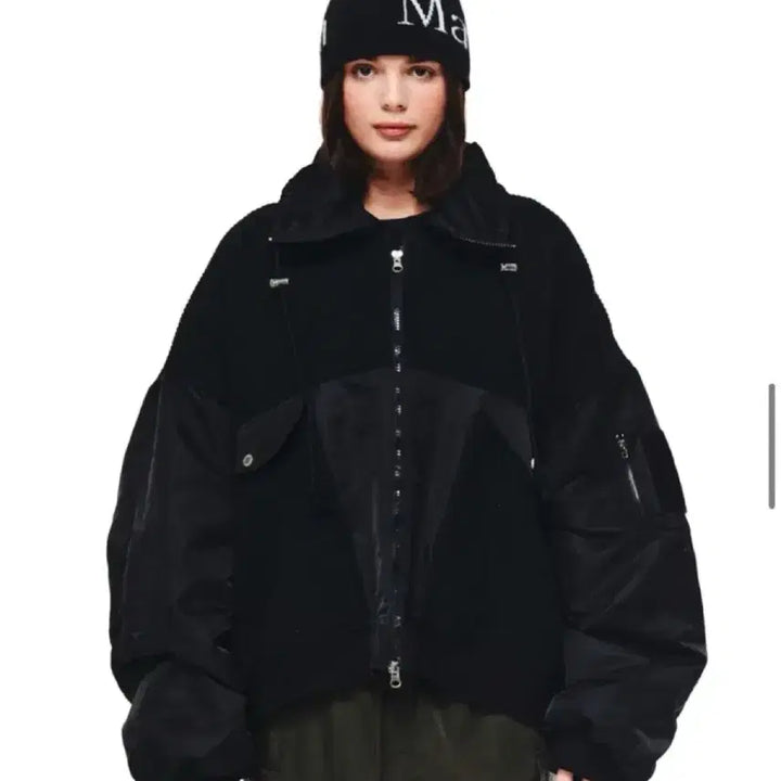 [BUNJANG] Matinkim Utility Knit Jumper Black / 마뗑킴 유틸리티 니트 점퍼 블랙