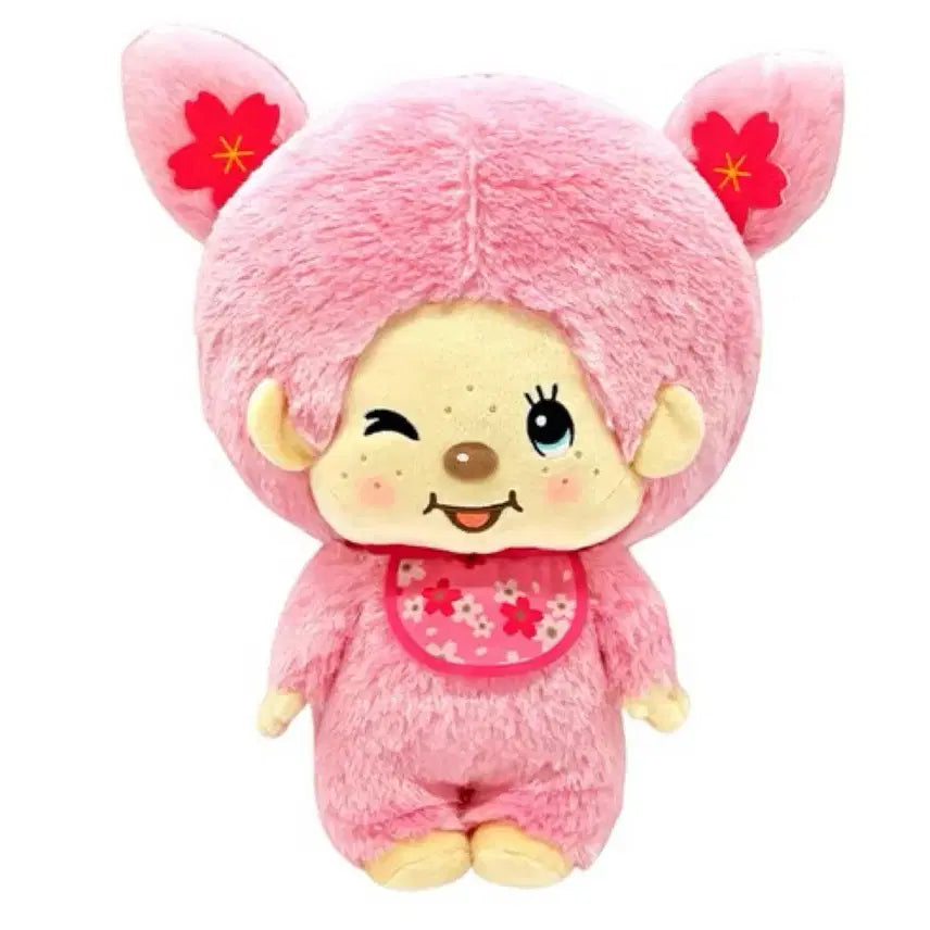 [BUNJANG] SK Japan Limited Edition Sakura Monchhichi Large Doll 40cm / 새상품) 한정판 대형 사쿠라 몬치치 40cm 인형