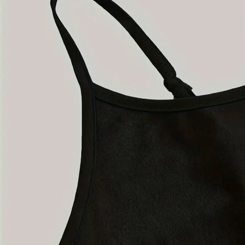 [BUNJANG] Basic Sleeveless Tank Top - Black / 캐미솔 탱크탑 나시 (새상품)