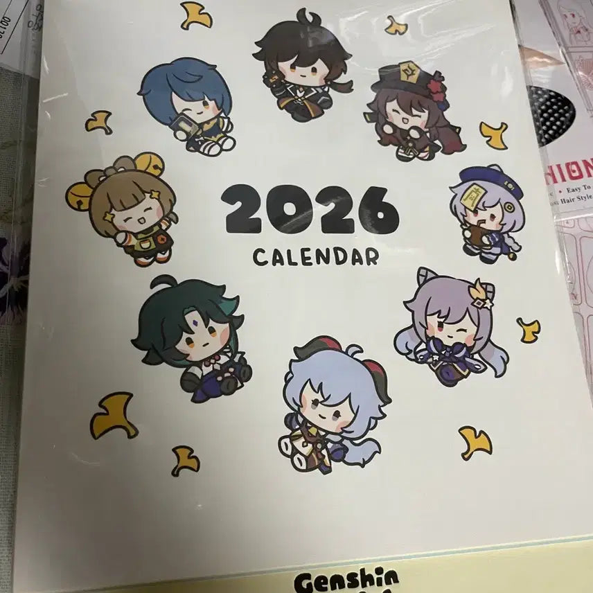 [BUNJANG] Genshin Impact Minimi 2026 Calendar / 원신 2026 캘린더 원신 미니미 2026년 캘린더 달력