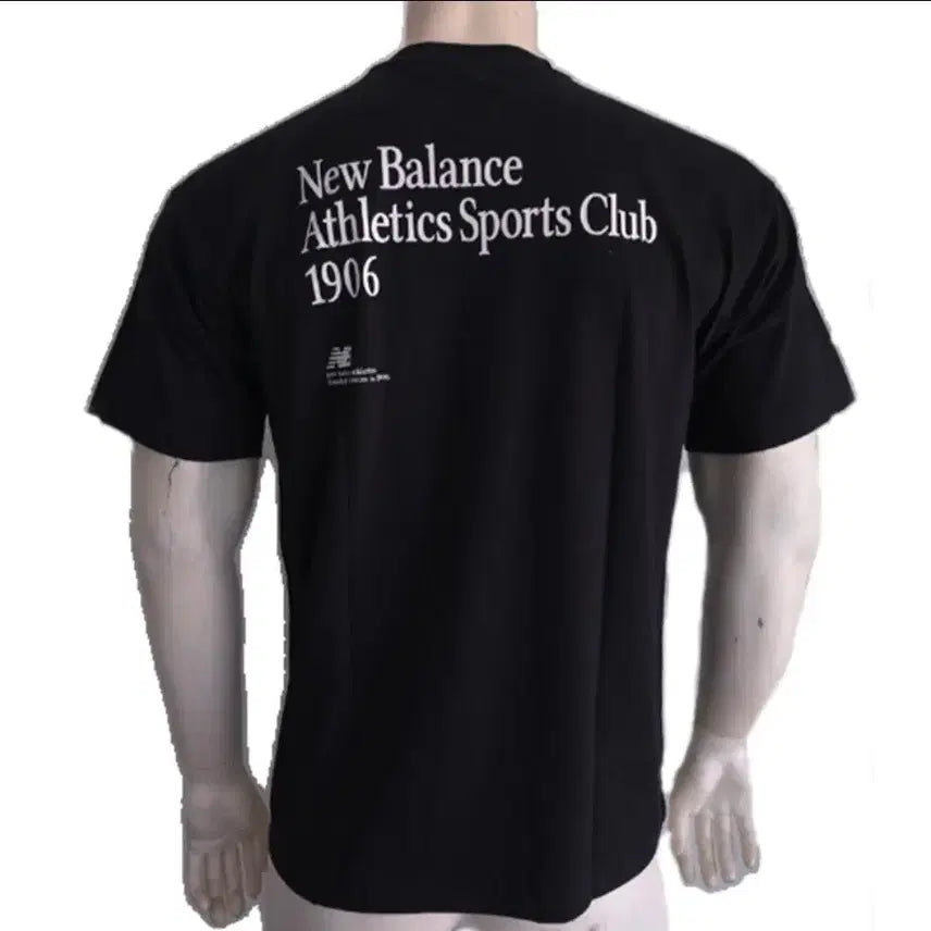 [BUNJANG] New Balance Heritage Black T-Shirt / 뉴발란스 헤리티지 블랙 반팔 티셔츠