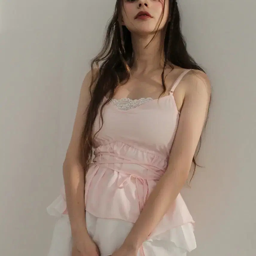 [BUNJANG] Dried Rose Tulip Top / 드라이로즈 튤립탑