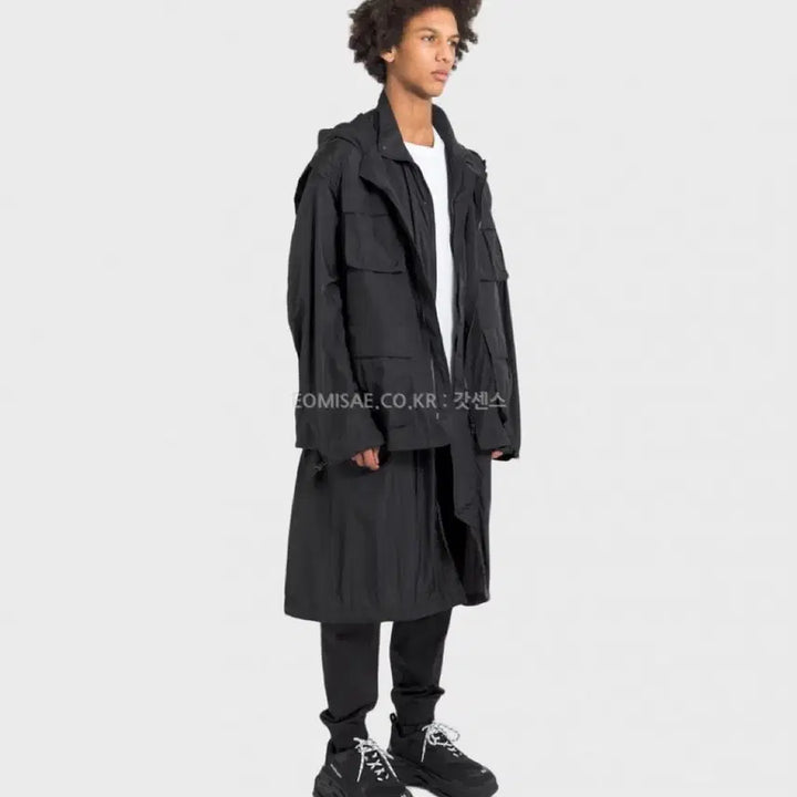 [BUNJANG] Juun.J Collection Nylon Layered Parka / 준지 컬렉션 나일론 레이어드 파카