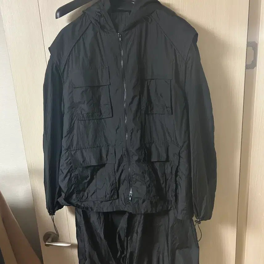 [BUNJANG] Juun.J Collection Nylon Layered Parka / 준지 컬렉션 나일론 레이어드 파카