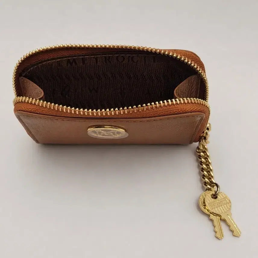 [BUNJANG] Metrociti Brown Leather Cardholder / 메트로시티 (새상품) 브라운 가죽 카드지갑