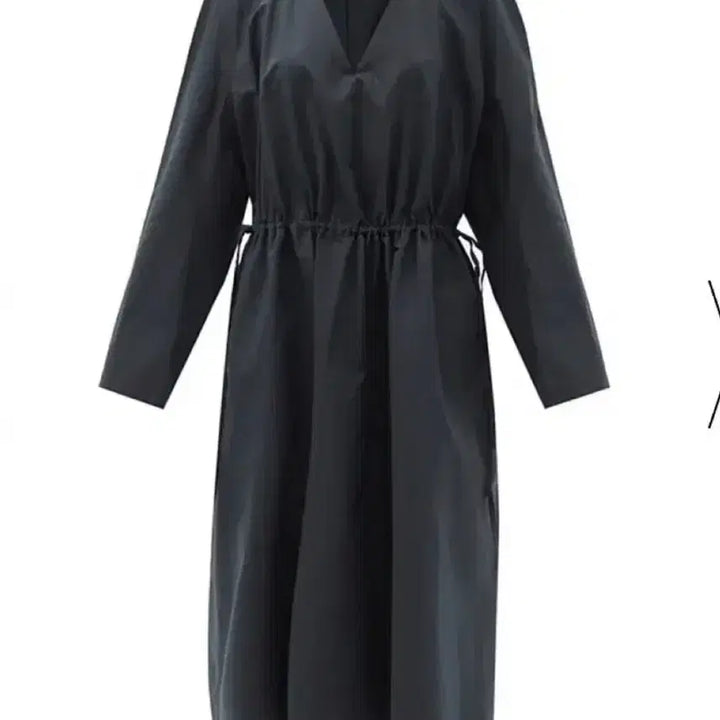 [SOLD OUT] LEMAIRE 르메르 드로우스트링 블랙 미디 드레스 34