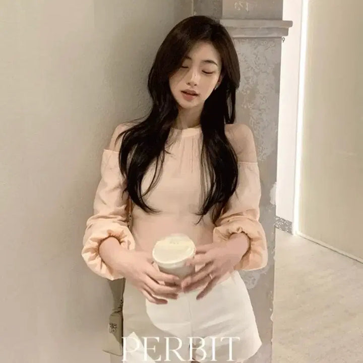 [BUNJANG] FABVIT Halterneck Blouse Pink / [단종] 퍼빗 홀터넥 블라우스 핑크