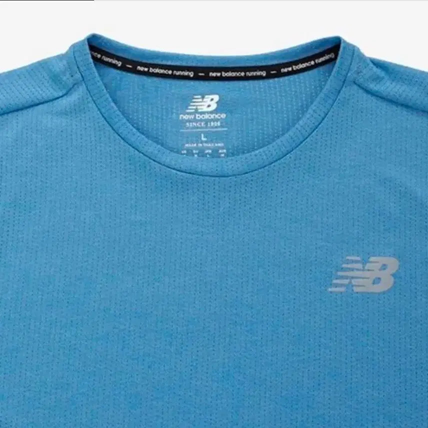[BUNJANG] New Balance Impact Run Short Sleeve T-Shirt Blue / 뉴발란스 기능성 임팩트런 반팔 티셔츠 블루