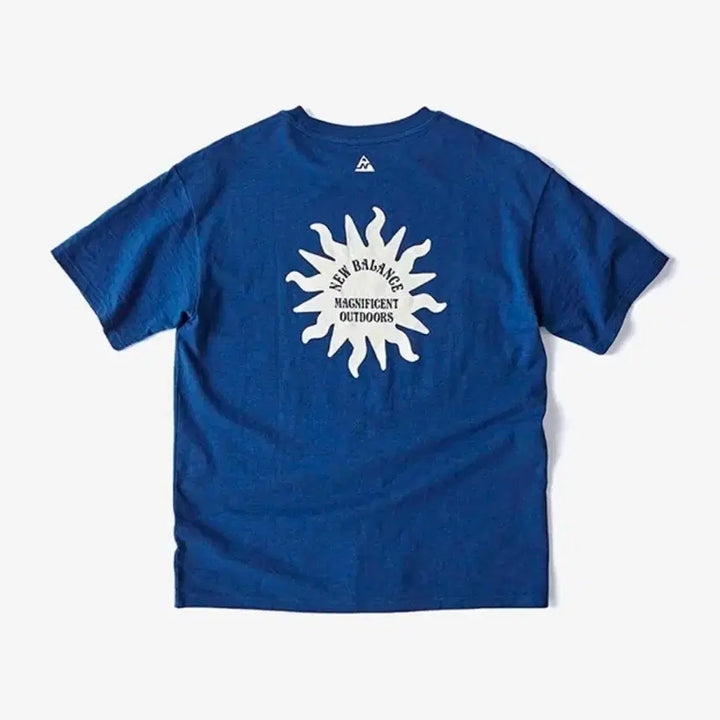 [BUNJANG] New Balance Blue Short Sleeve T-Shirt / 뉴발란스 블루 반팔 티셔츠