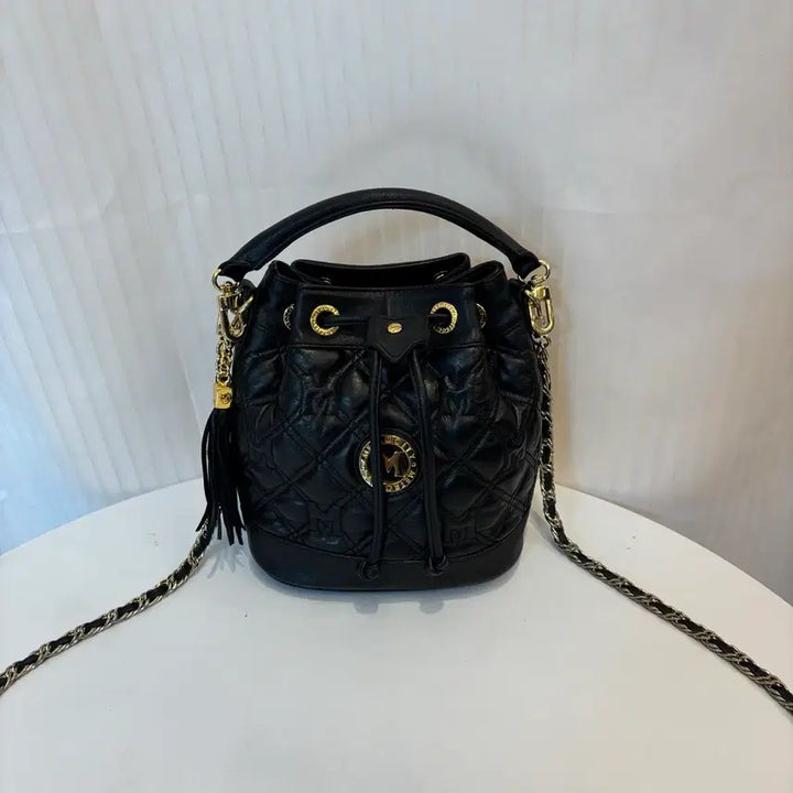 [BUNJANG] Metrocity Quilted Drawstring Crossbody Bag / 정품 메트로시티 퀄팅 복조리 크로스백