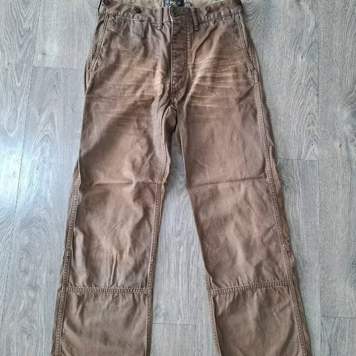[BUNJANG] RRL Wax Coated Field Work Pants Brown 30/30 / 30/30 RRL 더블알엘 왁스 코팅 필드 워크 팬츠 브라운
