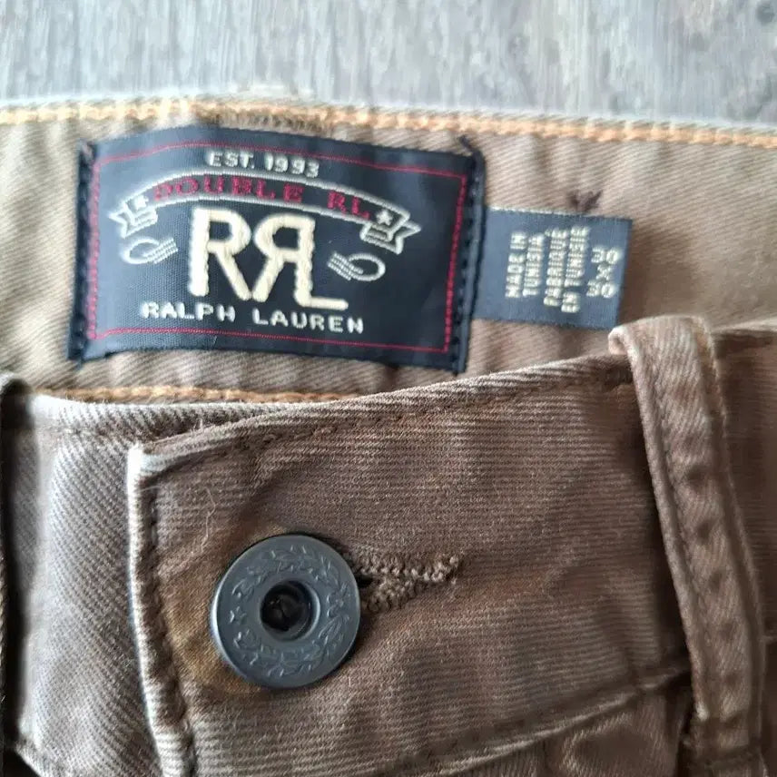 [BUNJANG] RRL Wax Coated Field Work Pants Brown 30/30 / 30/30 RRL 더블알엘 왁스 코팅 필드 워크 팬츠 브라운