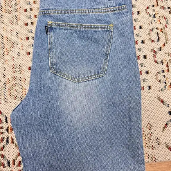 [BUNJANG] TOFFEE Wide Denim Pants Light Blue L / 토피 TOFFEE 와이드 데님 팬츠 라이트 블루 L