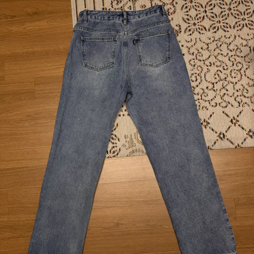 [BUNJANG] TOFFEE Wide Denim Pants Oil Indigo L / 토피 TOFFEE 와이드 데님 팬츠 오일 인디고 L