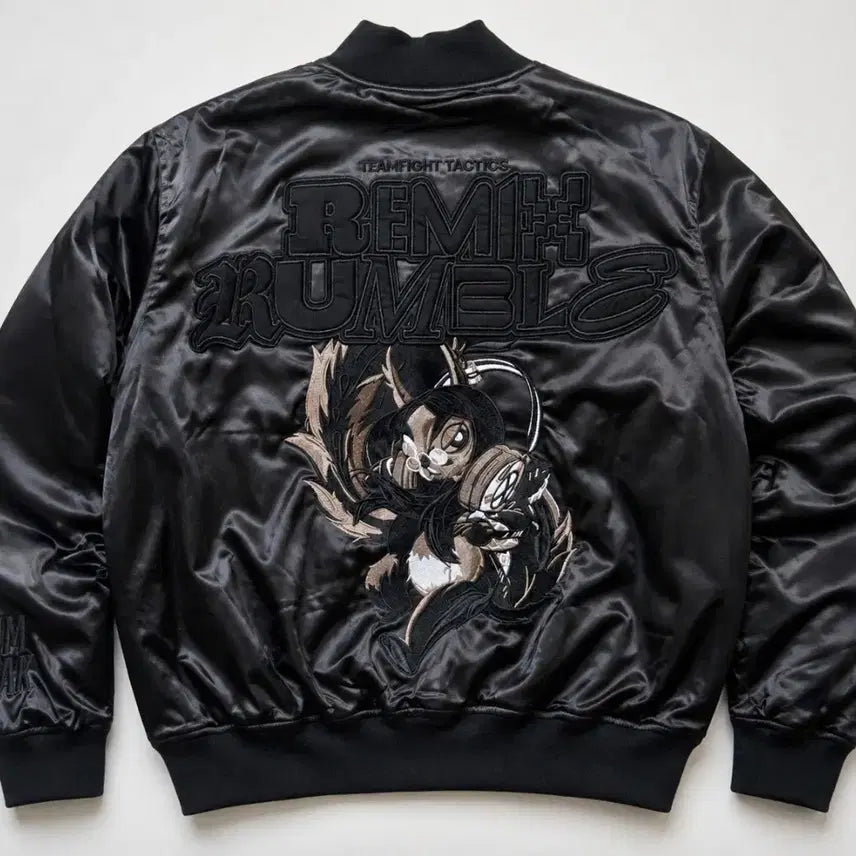 [BUNJANG] Dim Mak x Teamfight Tactics Remix Rumble Satin Jacket (Size S, Limited Edition) / Dim Mak x TFT Remix Rumble 새틴 자켓 S 한정판