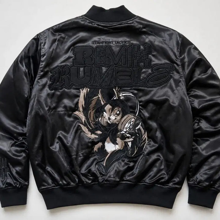 [BUNJANG] Dim Mak x Teamfight Tactics Remix Rumble Satin Jacket (Size S, Limited Edition) / Dim Mak x TFT Remix Rumble 새틴 자켓 S 한정판
