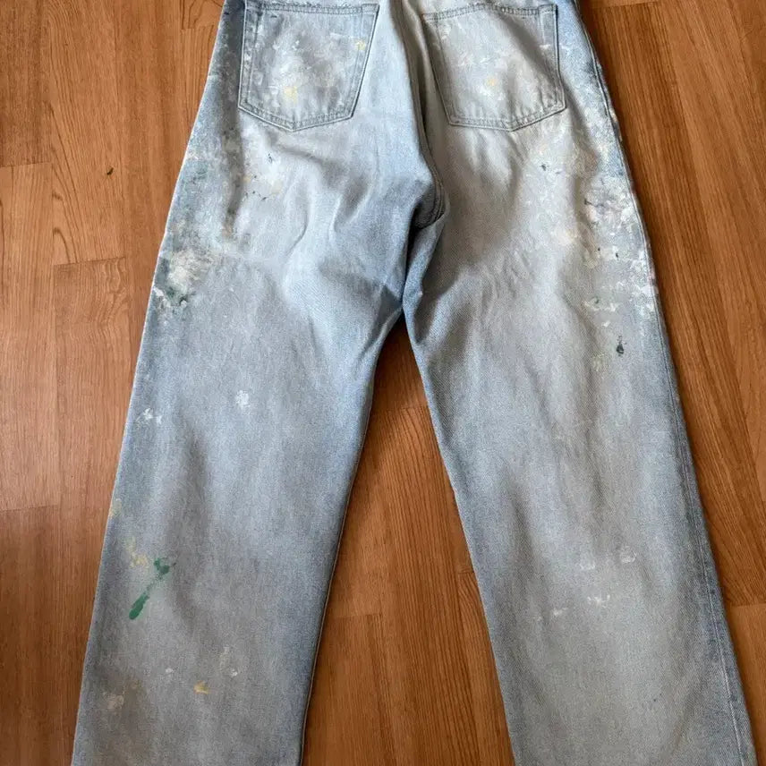 [BUNJANG] Herill Splash Painter Denim Pants Size 1 / 헤릴 스플래시 페인터데님 1사이즈