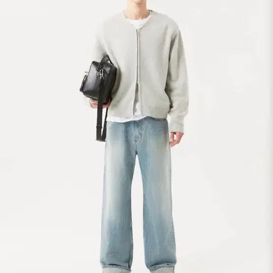 [BUNJANG] Label Archive Light Blue Buck Roll-Up Jeans 3 / 라벨아카이브 연청 buck 롤업진 3