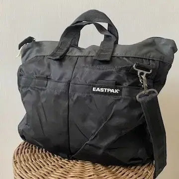 [BUNJANG] Eastpak Black Tote Bag / Shoulder Bag / 이스트팩 블랙 토트백 겸 숄더백