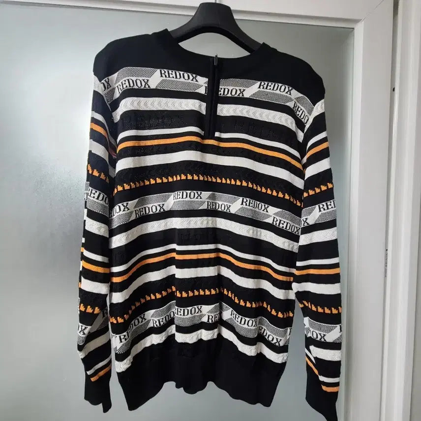 [BUNJANG] REDOX Striped Knit Half-Zip Sweater Men&