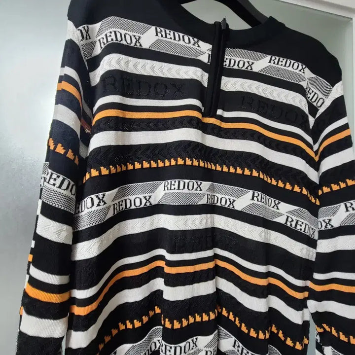 [BUNJANG] REDOX Striped Knit Half-Zip Sweater Men&