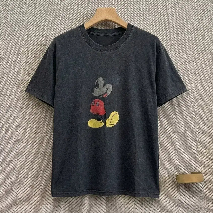 [BUNJANG] Disney Pigment Mickey Mouse Short Sleeve T-Shirt / 디즈니 피그먼트 미키 반팔티