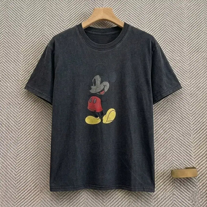 [BUNJANG] Disney Pigment Mickey Mouse Short Sleeve T-Shirt / 디즈니 피그먼트 미키 반팔티