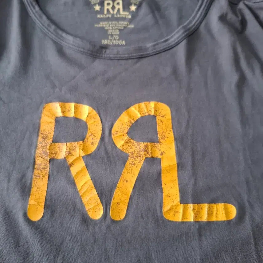 [BUNJANG] RRL Ranch Logo Short Sleeve T-Shirt L / L RRL 더블알엘 랜치 로고 반팔 티셔츠