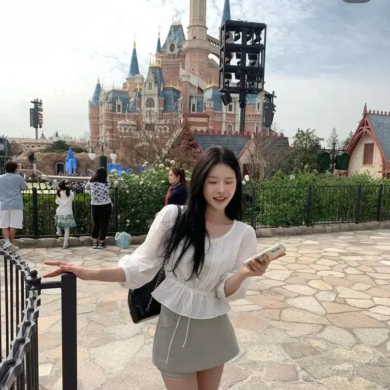 [BUNJANG] Lazy Society Mute Skirt Pants / 레이지샵 뮤트 스커트팬츠