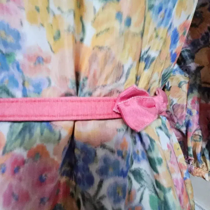 [BUNJANG] MOJO.S.FINE Flower Pattern Volume Dress / 모조에스핀 플라워 패턴 볼륨원피스 (55,새옷컨디션)
