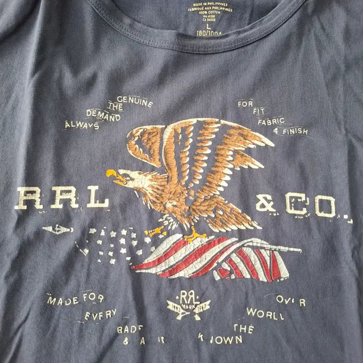[SOLD OUT] L RRL 랄프로렌 이글 프린팅 반팔 티셔츠
