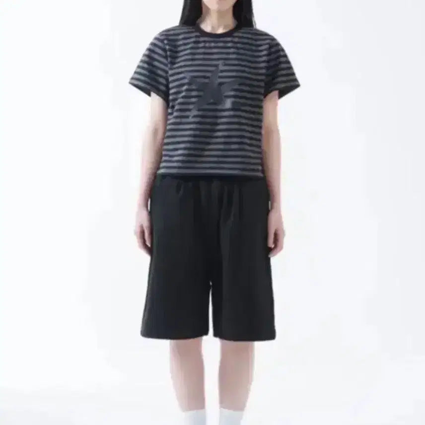 [BUNJANG] The Coldest Moment Black Striped T-Shirt (M) / 새제품 더콜디스트모먼트 반팔티 m 사이즈