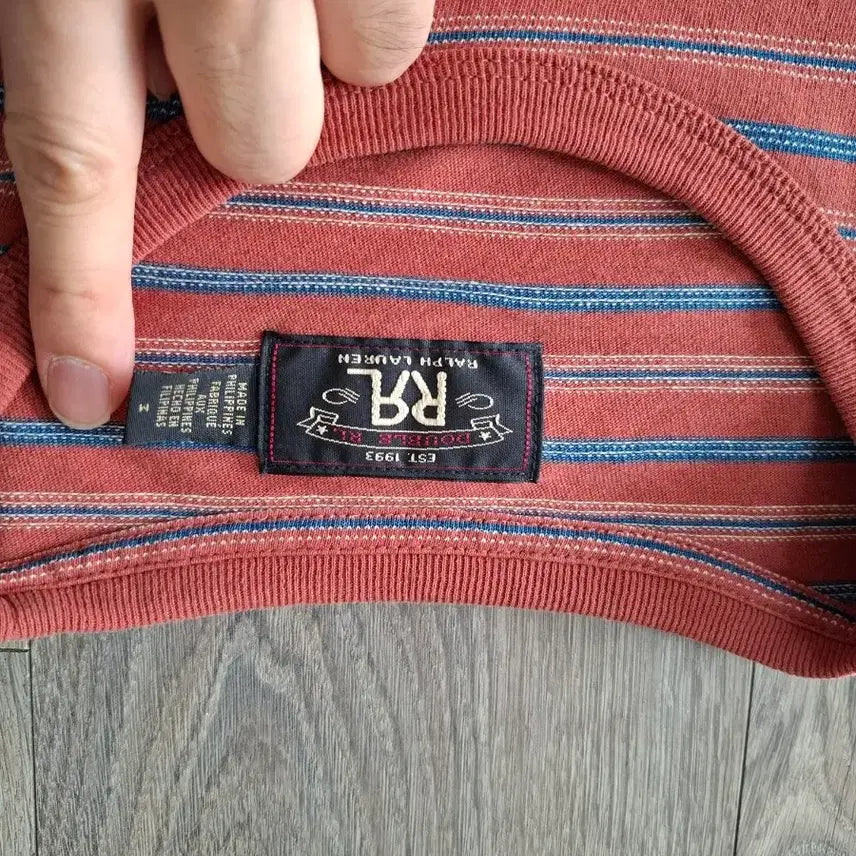 [BUNJANG] RRL Striped Short Sleeve T-Shirt / M RRL 더블알엘 스트라이프 반팔 티셔츠