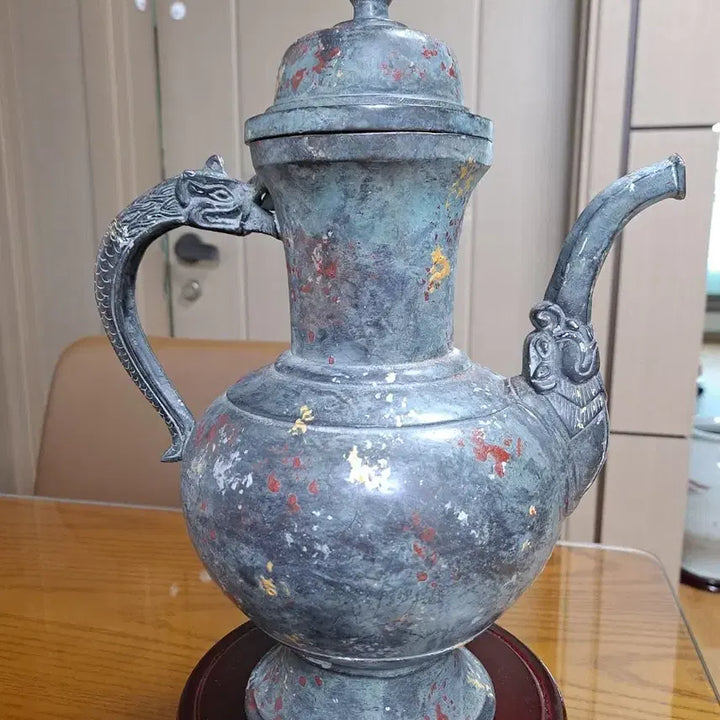 [BUNJANG] Bronze Inlaid With Colors Ewer / 청동  분채  주자