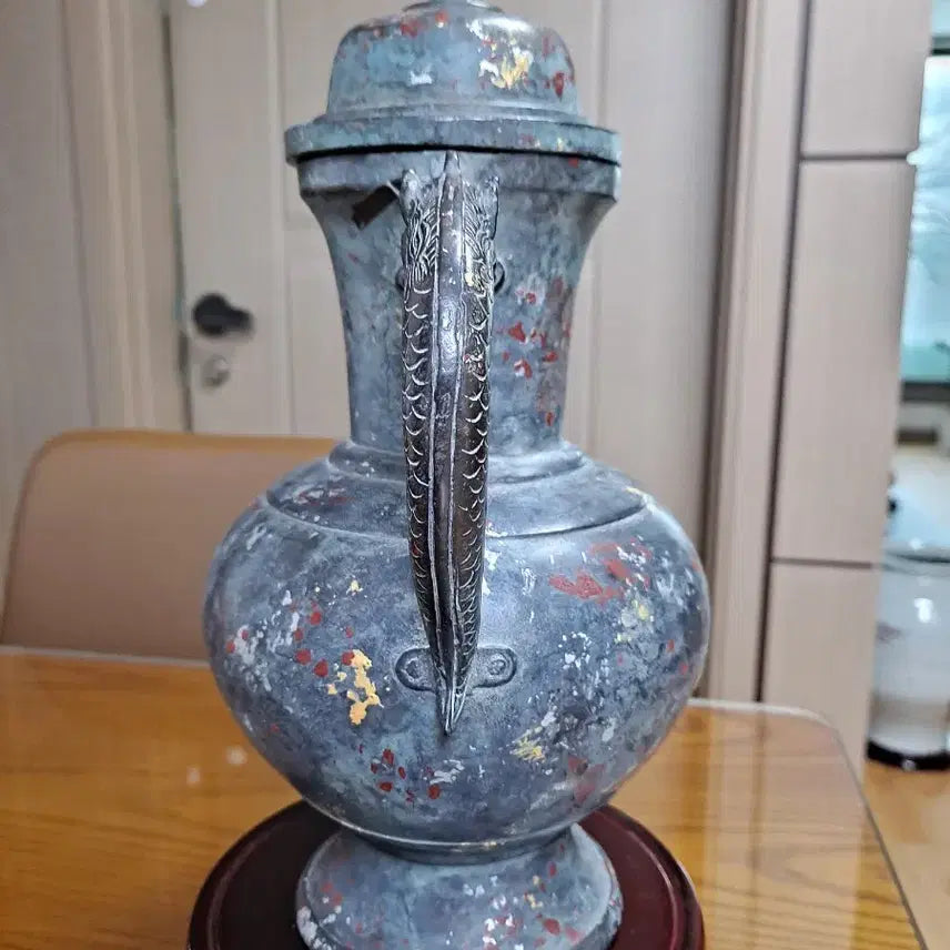 [BUNJANG] Bronze Inlaid With Colors Ewer / 청동  분채  주자