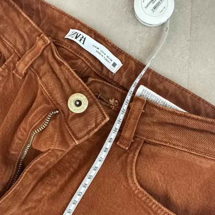 [BUNJANG] Zara Brown Denim Pants / 자라 브라운 데님 팬츠