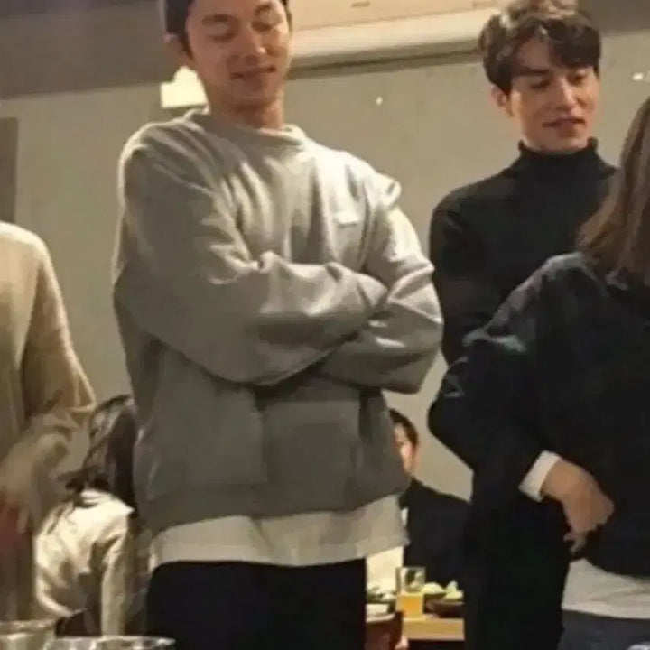 [BUNJANG] Acne Studios Ferris Face Sweatshirt Melange Grey XS / 아크네스튜디오 맨투맨 핀트페이스 멜란지 그레이 xs