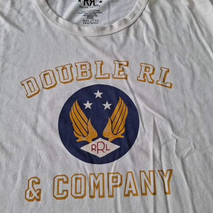 [BUNJANG] RRL Double RL Logo T-Shirt Ivory 2XL / 2XL 더블알엘 RRL 로고 반팔 티셔츠 아이보리