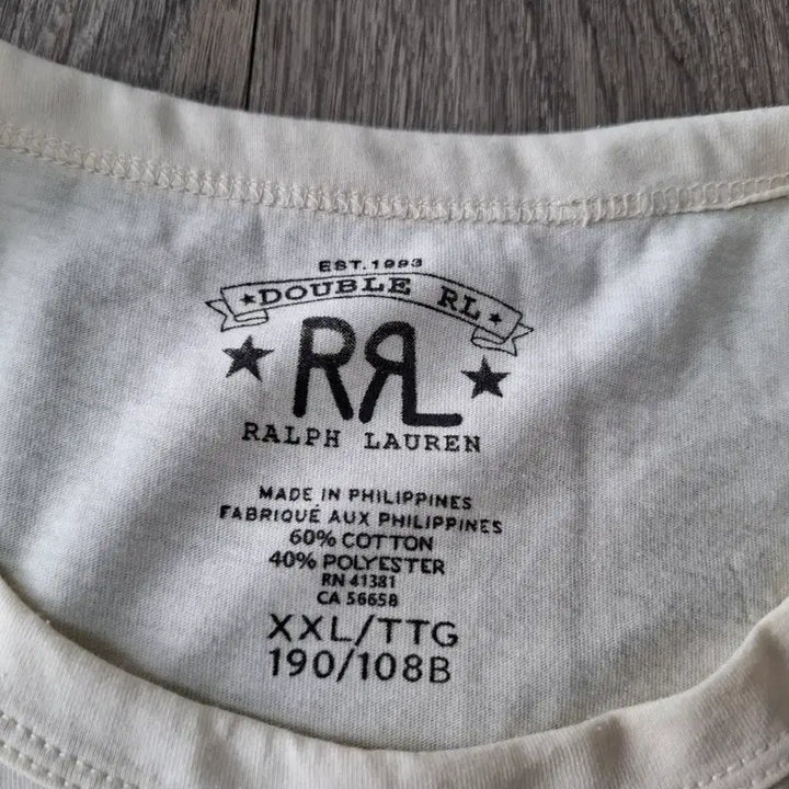 [BUNJANG] RRL Double RL Logo T-Shirt Ivory 2XL / 2XL 더블알엘 RRL 로고 반팔 티셔츠 아이보리