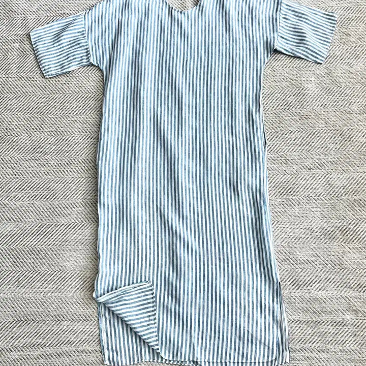 [BUNJANG] Blue Stripe Long Dress / Deal  블루 스트라이프 롱 원피스