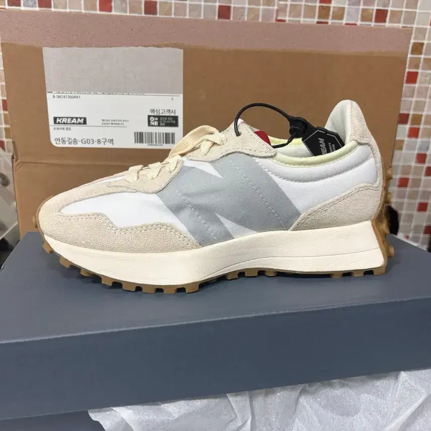 [BUNJANG] New Balance 327 White Silver Women&