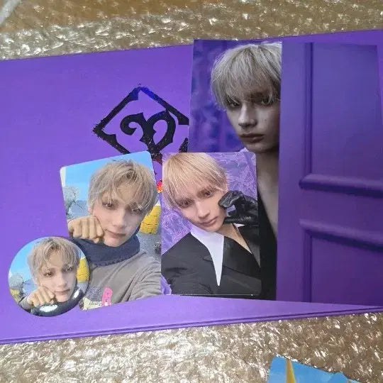[BUNJANG] TXT Huening Kai Blooming Version Album Photocard Holder Bundle Set / 투바투 가시덤불 위버스 특전 휴닝카이 개봉 앨범 포카 양도