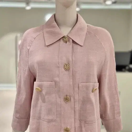 [BUNJANG] DEWL Pink Linen Jacket (New with Tags) / 듀엘 핑크 린넨자켓 55 (택있는 새상품).최저가