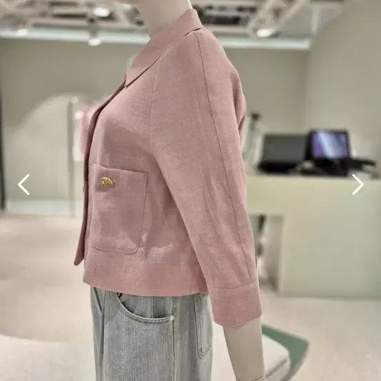 [BUNJANG] DEWL Pink Linen Jacket (New with Tags) / 듀엘 핑크 린넨자켓 55 (택있는 새상품).최저가