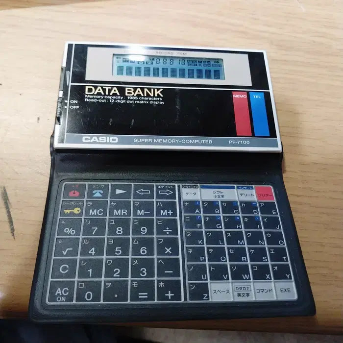 [BUNJANG] Casio Data Bank PF-7100 Calculator Schedule Memo Watch (Used) / 중고 카시오 데이타 뱅크 PF-7100
