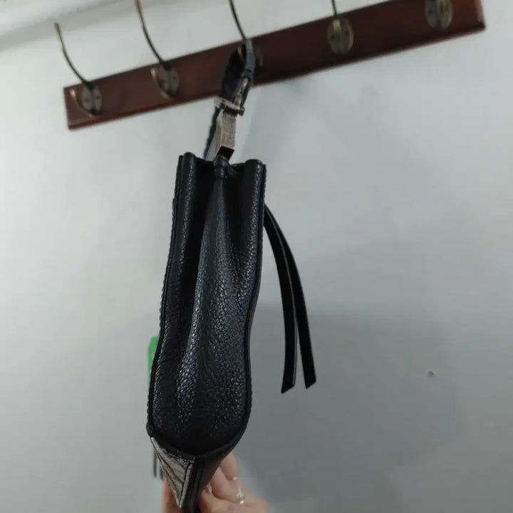 [SOLD OUT] 루즈앤라운지 여성 뱀피패턴 가죽 콤비 숄더백 가방