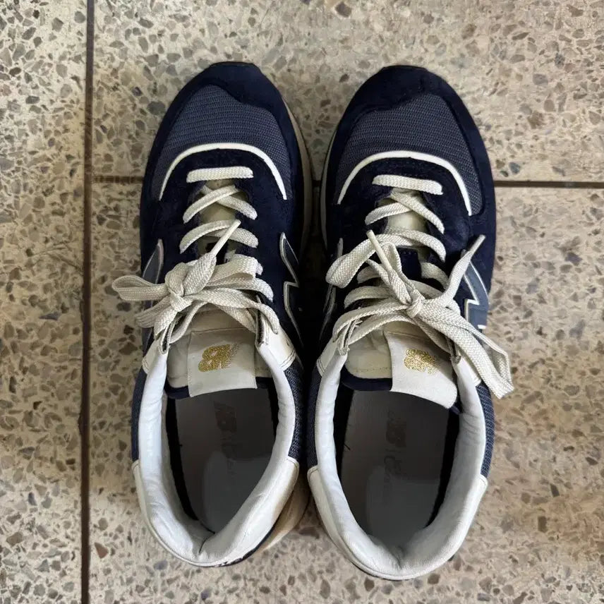 [BUNJANG] RECTO x New Balance 574 Legacy Navy Sneakers (270) / 렉쏘공 렉토 뉴발란스 574 레거시 네이비 270