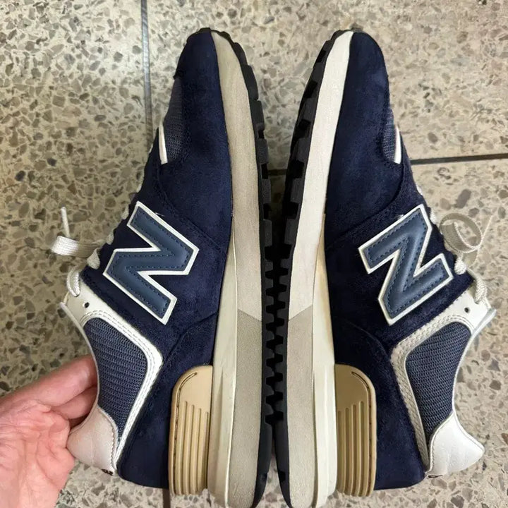 [BUNJANG] RECTO x New Balance 574 Legacy Navy Sneakers (270) / 렉쏘공 렉토 뉴발란스 574 레거시 네이비 270