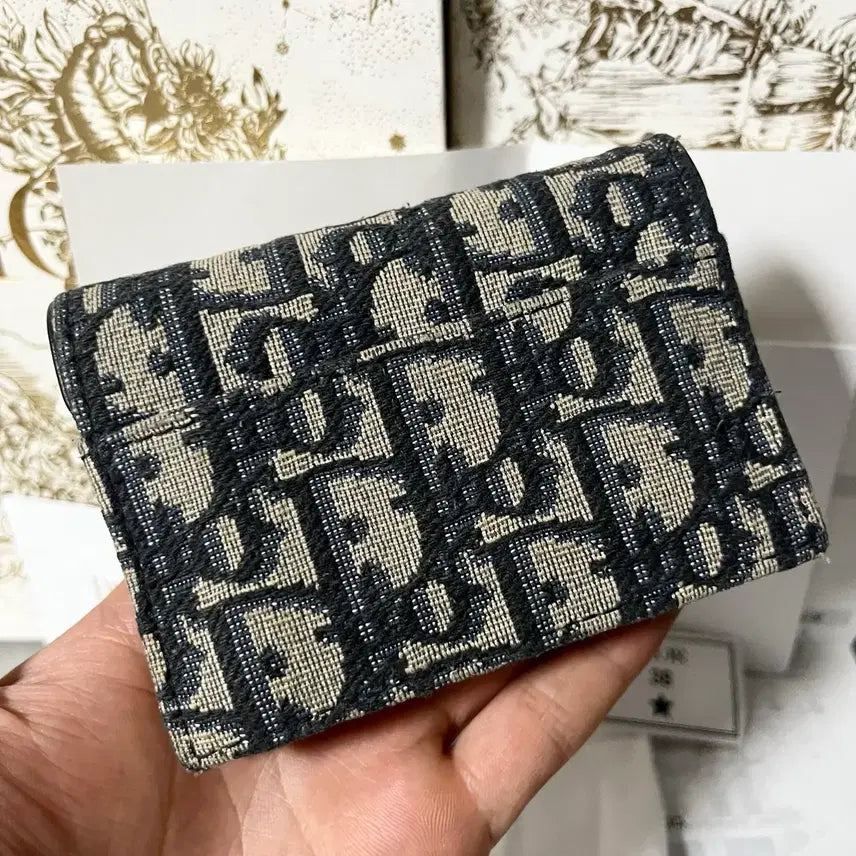 [BUNJANG] Dior Oblique Saddle Card Holder / [새상품급,풀구성] 디올 오블리크 새들 카드지갑