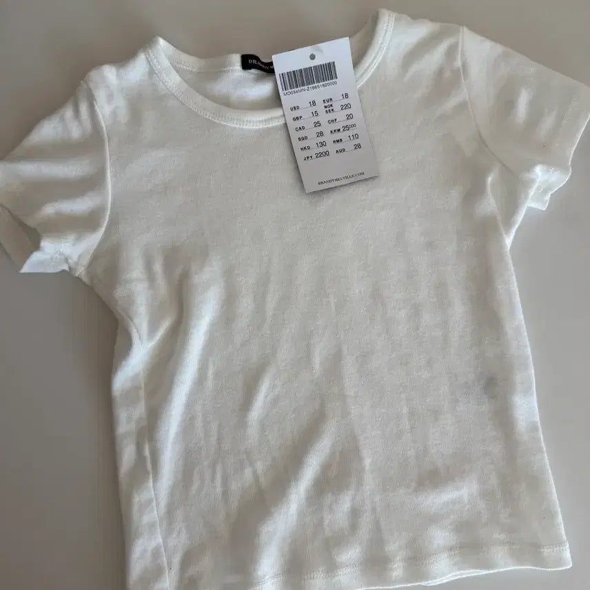 [BUNJANG] Brandy Melville Hailie Top White / 택o) 브랜디멜빌 hailie top white 새상품